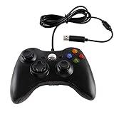 Wired USB Game Controller Gamepad Game Joystick Joypad for Microsoft Xbox 360/Slim & Windows PC (Black)