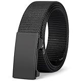BOSTANTEN Ratchet Web Belt Men, Nylon Golf Adjustable Work Belt for Men with Casual Pants