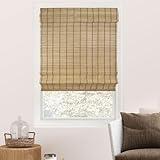 CHICOLOGY Bamboo Roman Shades - Customer Favorite Light Filtering Blinds for Windows, Premium Quality, Ideal for Home, Deer Brown, 47" W X 64" H
