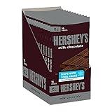 HERSHEY'S Milk Chocolate XL, Candy Bars, 4.4 oz (12 Count, 16 Pieces)
