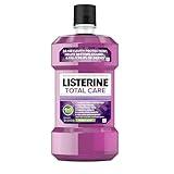 Listerine Total Care Anticavity Fluoride Mouthwash, 6 Benefits in 1 Oral Rinse Helps Kill 99% of Bad Breath Germs, Prevents Cavities, Strengthens Teeth, ADA-Accepted, Fresh Mint, 1 L