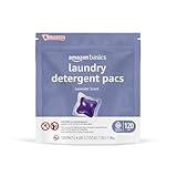 Amazon Basics Laundry Detergent Pacs, Lavender Scent, 120 Count (New Packaging)