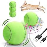 Interactive Dog Toys, Tennis Balls for Dogs with Pop Songs and Recording Mode, Rechargeable Active Self Moving Ball for Small/Medium/Large Puppy Dogs to Keep Them Busy, Dog Toys for Boredom Exercise