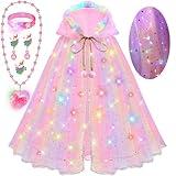 BYHTTKIGM Princess Dress Up for Girls 4-6, Dresses for Girls, Led Light Up Girls Toys for 3 Year Old Girls Gifts Princess Dress for Halloween Party