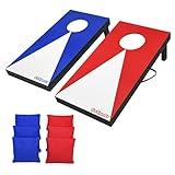 GoSports 2 ft x1 ft Portable Size Cornhole Game Set with 6 Bean Bags - Great for Indoor & Outdoor Play - Classic Design