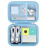 Supmay Hard Carrying Case Compatible with Nex Playground Game System, Indoor Family Game Night, Video Games Storage Holder with Mesh Pocket fit HDMMI Power Cord, Remote, Camera Privacy Cover, Blue