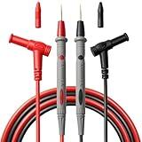 GDLSYLGHY Professional Multimeter Test Leads 1000V 20A 40.5in, Heavy Duty Silicone Test Leads with Ultra-Hard Gold-Plated Test Probes, 0.16in/4mm Banana Plugs for Fluke/AstroAI/INNOVA/Klein Multimeter