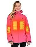 Heated Jacket for Women, ANTARCTICA GEAR Winter Coat with 12V 16000mAh Battery Pack, Soft Shell Heating Hood Jacket