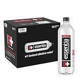 Essentia Water Bottled, Ionized Alkaline Water:99.9% Pure, Infused With Electrolytes, 9.5 pH Or Higher With A Clean, Smooth Taste, 1 Litre (Pack of 12)