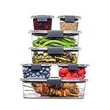 Rubbermaid Brilliance BPA Free Food Storage Containers with Lids