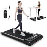 KREJORUN Under Desk Treadmill, Portable Walking Pad for Home/Office, Walking Jogging Machine with Remote Control and LED Display, 265lbs Max Weight