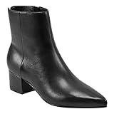 Marc Fisher LTD Women's LEONNA Ankle Boot, Black Leather 001, 8