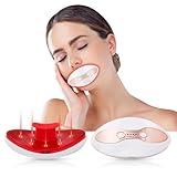 Lip Plumper Device Red Light Therapy, 2 in 1 Lip and Eye Care Tool with Heated for Anti-Aging, Smooth Lip Wrinkles, Lip Plumper Device and Reduce Dark Circles, 4 Levels Heating Temps