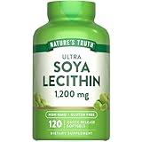 Nature's Truth Ultra Soy Lecithin 1200 mg | 120 Softgels | Non-GMO, Gluten Free Supplement