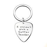 AGR8T Teacher Key Chain Graduation Gifts Guitar Picks Teachers Day - I Couldn't Pick A Better Teacher