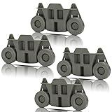 UPGRADED W10195416 Dishwasher Wheels Lower Rack (4 Pack) for Whirlpool Maytag Kenmore Kitchenaid Dishwasher Parts Replaces W10195416V,W10195420 AP5983730,W10311123B,PS11722152 /Appliance Wheels