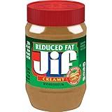 Jif Reduced Fat Creamy Peanut Butter Spread, 40 Ounces, 60% Peanuts