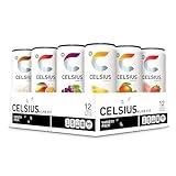 CELSIUS Assorted Flavors Official Variety Pack, Functional Essential Energy Drinks, 12 Fl Oz (Pack of 12)