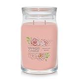 Yankee Candle Fresh Cut Roses Scented, Signature 20oz Large Jar 2-Wick Candle, Over 60 Hours of Burn Time