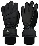 N'Ice Caps Kids Waterproof Thinsulate Warm Winter Gloves (Black, 5-6 Years)