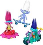 Fisher-Price Imaginext DreamWorks Trolls Toys Sparkle & Roll Pack, Poppy Branch & Guy Diamond Figures for Pretend Play Kids Ages 3+ Years