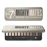 W7 Mighty Mattes Eyeshadow - 12 Matte Nude Colours – Flawless & Natural Long-Lasting Makeup Palette - Stocking Stuffer Gift