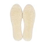 LAMBAA Sheep Wool Fleece Insoles White 9 Women/7 Men