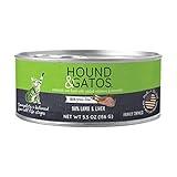 Hound & Gatos Wet Cat Food, 98% Lamb & Liver, Grain Free Pate Cat Food, Real Meat, High Protein, Limited Ingredients, No Additives, 5.5 oz. Cans (Pack of 24)