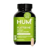 HUM Flatter Me Digestive Enzymes Bloating Supplement - Fast-Acting Bloat Relief for Digestive Health & Debloating Multi Enzyme | Bloat Pills, Anti Bloat Pills, Vegan 60 Servings