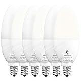 6 Pack BlueX Dusk to Dawn LED Bulbs, 6W E12 Base Light Bulb - 65W Equivalent – 5000K Daylight White - Smart Light Sensor Candelabra Bulb, Home Security Driveway, Yard, Porch Lighting