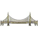 Veemoon Golden Gate Bridge Model Xmas California Ornament Desktop Artistic Architecture Statue Memorial Ornament USA Decorations Desk Bridge Craft Model Alloy Miniature