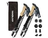 TREKOLOGY Trek-Z Collapsible Hiking & Trekking Poles - Balance Support for Seniors, Women, and Men, 2pc Per Set