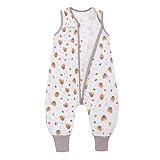 Miracle Baby Sleeping Sack with Feets TOG 0.5 Sleep Sack Toddler Sleep Sack with Legs 100% Cotton Sleeveless Baby Wearable Blanket Baby Sleeping Bag 12-24 Months (Bee)