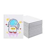 zmybcpack 12 Pack Small White Hardcover Blank Book 4.3x5.5 inch, Hardcover Blank Book for Kid to Write Stories, Hardcover Sketchbooks Journal（White，22 Sheets/ 44 Pages Each）