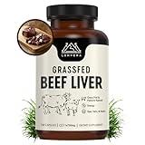 Grass Fed Beef Liver Supplement – 3000mg Freeze Dried Desiccated Organs – Nutrient Source for Joints, Bones, Hair, Skin, Nails & Daily Energy – 120 Pasture-Raised Capsules