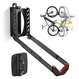 monTEK Swivel Bike Wall Mount, No Heavy Lifting Required Bike Wall Mount, Bike Hangers for Garage, Space-Saving Bike Rack Garage, Easy to Load and Unload, Bike Hanger Can Hold Up to 77 lbs