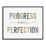 Progress Over Perfection Print, Classroom Decor, Kids Motivational, Inspirational Office Decor, Kid's Room Decor, Teacher Gift, Boho Classroom Wall Art, Unframed (11X14 INCH)