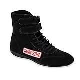 Simpson mens High-top automotive racing apparel, Black, 10 US