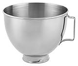 KitchenAid Stainless Steel Bowl , 4.5-Quart, Silver, Polished