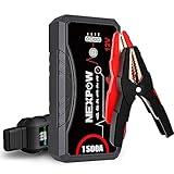 NEXPOW Car Jump Starter Car Battery Jump Starter Pack 1500A Peak Q10S for Up to 7.0L Gas and 5.5L Diesel Engine12V Auto Battery Booster,Jumper Cables Portable Lithium Jump Box with LED Light/USB QC3.0