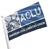 ACLU American Civil Liberties Union National Civil Liberties USA US Freedom Support LGBT BLM 3x5 feet Flag Banner Vivid Color Double Stitched Brass Grommets