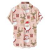 Christmas Bowling Shirts for Men 2024, Mens Ugly Christmas Shirt Short Sleeve Slim Fit Hawaiian Shirts Items Today