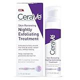 CeraVe Skin Renewing Nightly Exfoliating Treatment, Anti Aging Serum With 5% Blend Of Glycolic Acid & Lactic Acid, Wrinkles & Dark Spot Corrector For Face, Exfoliating Gel, 1.7 Oz