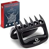 Culinary Couture Black Meat Shredder Claws - Bear Claws for Shredding Meat - Claws for Pulled Pork, Chicken Shredder Tool - Perfect for BBQ Gifts, White Elephant Gifts, and Stocking Stuffers for Men