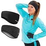 Linlook Winter Sports Headband Women and Men- Full Cover Hygge Ear Warmers Stretchy Sports Headband Fitness Earmuff for Outdoor Sports