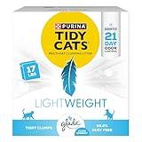 Purina Tidy Cats Low Dust, Multi Cat, Clumping Cat Litter Odor Control Formula, LightWeight Glade Clear Springs - 17 lb. Box