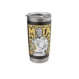 Metaphysica Metaphysics Funny Philosophy Aristotle Graffiti Stainless Steel Insulated Tumbler