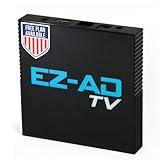 EZ AD TV Digital Signage Player, Digital Signage 4k Player Kit, Auto-Post Content, Cloud-Controlled, Add Your PowerPoint Presentation, Free Plan & Mobile App, Thousands of Templates