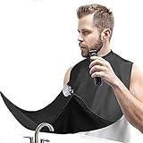 Likeny Beard Bib Beard Apron Gifts for Men Dad Fathers Day Anniversary Valentines Day Mens Stocking Stuffers Christmas Gifts for Him Boyfriend Husband From Wife Daughter Beard Trimming Catcher Bib