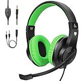 BlueFire Kids Headphones for Online School, Children, Teens, Boys, Girls, 3.5mm Stereo Over-Ear Gaming Headphone with Microphone and Volume Control for PS4, PS5, New Xbox One